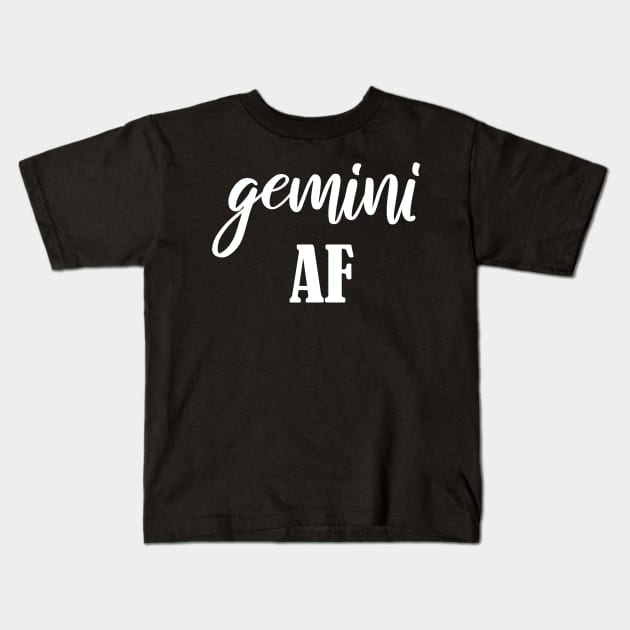 Gemini AF Kids T-Shirt by jverdi28